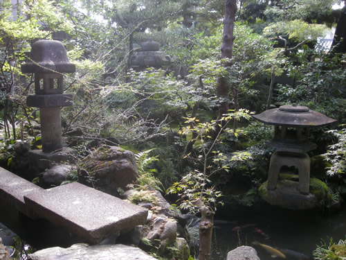 Lanterns in Samurai garden