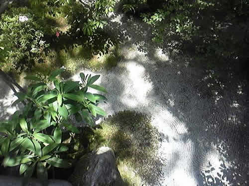 Raked Zen garden